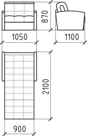 КОРАЛЛ 2 Кресло-кровать КР/КР в Губахе - gubaha.mebel24.online | фото 3