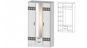 КОСТА-РИКА Шкаф 3-х створчатый (анкор светлый) в Губахе - gubaha.mebel24.online | фото