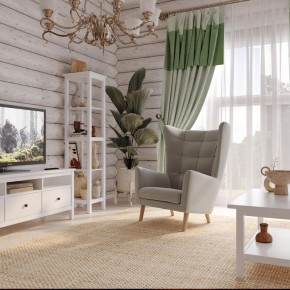 Кресло для отдыха Саари светло-серое, ткань рогожка в Губахе - gubaha.mebel24.online | фото 4