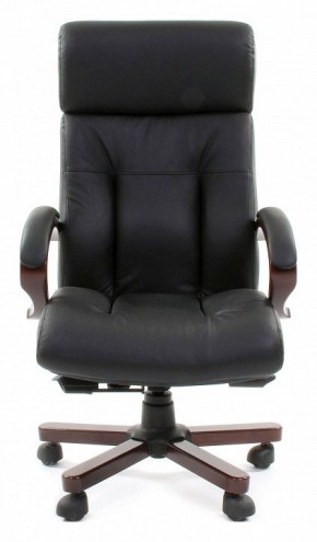 Кресло для руководителя Chairman 421 черный/орех темный, черный в Губахе - gubaha.mebel24.online | фото 2