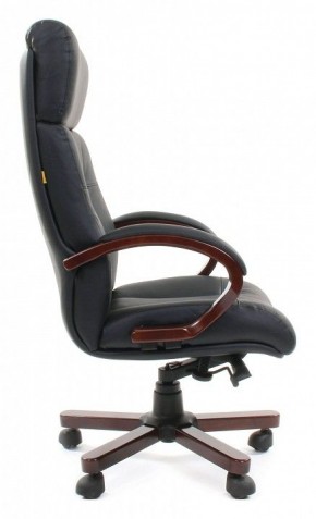 Кресло для руководителя Chairman 421 черный/орех темный, черный в Губахе - gubaha.mebel24.online | фото 3