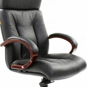 Кресло для руководителя Chairman 421 черный/орех темный, черный в Губахе - gubaha.mebel24.online | фото 6