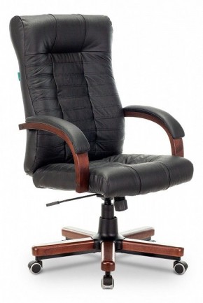 Кресло для руководителя KB-10WALNUT/B/LEATH в Губахе - gubaha.mebel24.online | фото