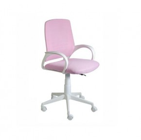 Кресло Ирис White сетка/ткань розовая в Губахе - gubaha.mebel24.online | фото 1