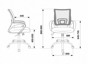 Кресло компьютерное CH-695N/SL/BL/TW-11 в Губахе - gubaha.mebel24.online | фото 6