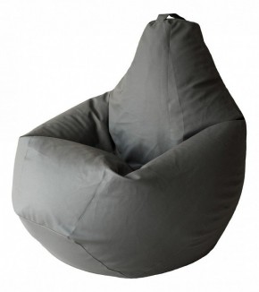 Кресло-мешок Серая ЭкоКожа 3XL 150*110 см в Губахе - gubaha.mebel24.online | фото