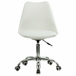 Кресло стул BRABIX "Eames MG-310 CH", хром, пластик белый, экокожа белая, 532923 в Губахе - gubaha.mebel24.online | фото 1