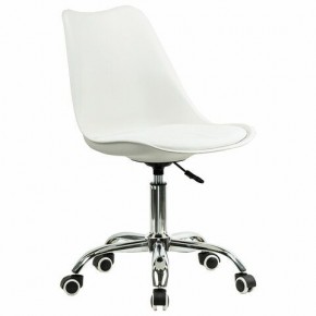 Кресло стул BRABIX "Eames MG-310 CH", хром, пластик белый, экокожа белая, 532923 в Губахе - gubaha.mebel24.online | фото 2