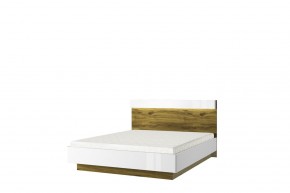 Кровать 160 с подъемником, TORINO, цвет белый/Дуб наварра в Губахе - gubaha.mebel24.online | фото