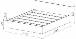 НИЦЦА-14 Кровать 1600 с настилом ЛДСП (НЦ.14) в Губахе - gubaha.mebel24.online | фото 3