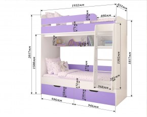 Кровать 2-х ярусная Юниор 5 в Губахе - gubaha.mebel24.online | фото 2