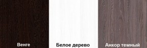 Кровать-чердак Пионер 1 (800*1900) Белое дерево, Анкор темный, Венге в Губахе - gubaha.mebel24.online | фото 3