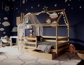 Кровать-домик 80*160 без покраски в Губахе - gubaha.mebel24.online | фото