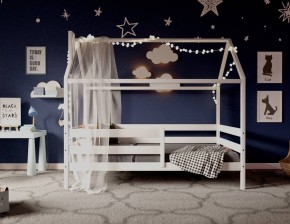 Кровать-домик 80*190 Белый в Губахе - gubaha.mebel24.online | фото 2