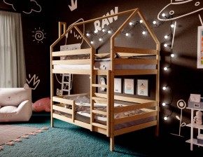 Кровать-домик двухъярусная 80*160 без покраски в Губахе - gubaha.mebel24.online | фото 3