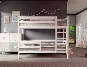 Кровать двухъярусная без крыши 80*160 Белый в Губахе - gubaha.mebel24.online | фото 2