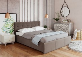 Кровать Изабелла с латами Newtone cacao 1600x2000 в Губахе - gubaha.mebel24.online | фото 2