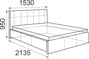 Кровать Лаура с латами Nice White 1600x2000 в Губахе - gubaha.mebel24.online | фото 2