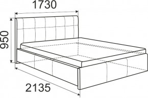 Кровать Лаура с латами Nice White 1600x2000 в Губахе - gubaha.mebel24.online | фото 3