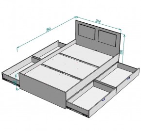 Кровать Ольга L37 (1200) 4 ящика в Губахе - gubaha.mebel24.online | фото 2