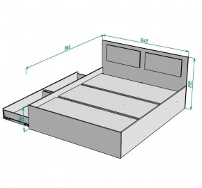 Кровать Ольга L40 (1600) 2 ящика в Губахе - gubaha.mebel24.online | фото 2