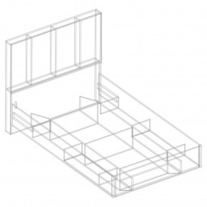 Кровать "Сандра" БЕЗ основания 1200х2000 в Губахе - gubaha.mebel24.online | фото 4