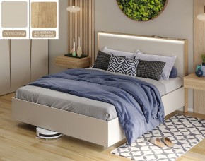 Кровать (Светло-серый U750 ST9/Дуб Небраска натуральный) 1600 в Губахе - gubaha.mebel24.online | фото