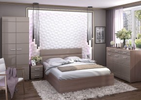 Кровать Вегас 1,6м Шимо темный в Губахе - gubaha.mebel24.online | фото 2