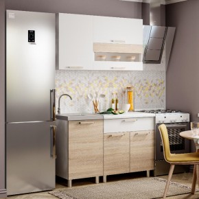 Кухня Айсбери 1,2 м (белый/дуб сонома) в Губахе - gubaha.mebel24.online | фото