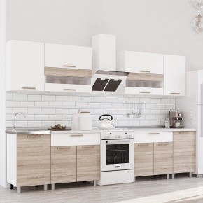 Кухня Айсбери 2.4 м (Белый/Дуб Сонома) в Губахе - gubaha.mebel24.online | фото