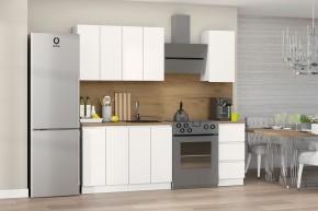Кухня Хилтон 1.6 м (Белый текстурный/Дуб Вотан) в Губахе - gubaha.mebel24.online | фото