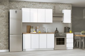 Кухня Хилтон 2.0 м (Белый текстурный/Дуб Вотан) в Губахе - gubaha.mebel24.online | фото