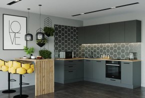 Кухня угловая Антрацит 2600х1600 (Стол. 38мм) в Губахе - gubaha.mebel24.online | фото 1