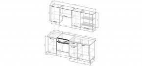 Кухонный гарнитур Антик 2000 (Стол. 38мм) в Губахе - gubaha.mebel24.online | фото 2