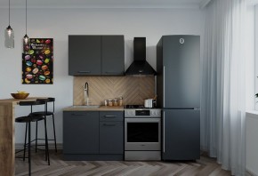 Кухонный гарнитур Антрацит 1000 (Стол. 38мм) в Губахе - gubaha.mebel24.online | фото