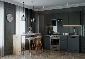 Кухонный гарнитур Антрацит 2000 (Стол. 38мм) в Губахе - gubaha.mebel24.online | фото