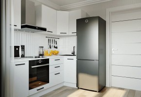 Кухонный гарнитур Белый Глянец 2200*1000 (Стол. 26мм) в Губахе - gubaha.mebel24.online | фото 1