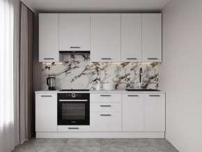Кухонный гарнитур Белый Глянец 2400 h950 (Стол. 26мм) в Губахе - gubaha.mebel24.online | фото