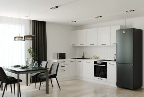 Кухонный гарнитур Белый Глянец 2600*1600 (Стол. 26мм) в Губахе - gubaha.mebel24.online | фото