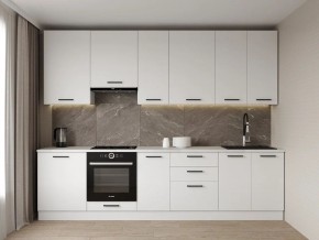 Кухонный гарнитур Белый Глянец 3000 h950 (Стол. 38мм) в Губахе - gubaha.mebel24.online | фото