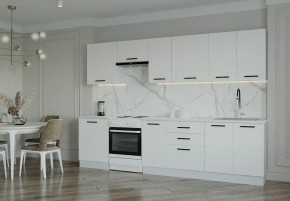 Кухонный гарнитур Белый Глянец 3000 (Стол. 38мм) в Губахе - gubaha.mebel24.online | фото
