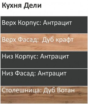 Кухонный гарнитур Дели 2200 (Стол. 26мм) в Губахе - gubaha.mebel24.online | фото 3