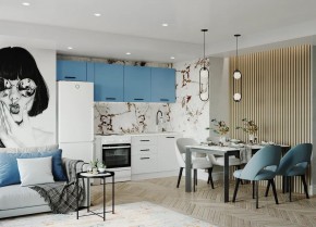 Кухонный гарнитур Капри 2550 (Стол. 26мм) в Губахе - gubaha.mebel24.online | фото 1