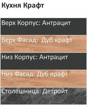 Кухонный гарнитур Крафт 2200 (Стол. 38мм) в Губахе - gubaha.mebel24.online | фото 3