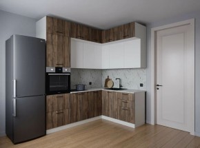 Кухонный гарнитур Старое Дерево 2200*1700 (Стол. 26мм) в Губахе - gubaha.mebel24.online | фото
