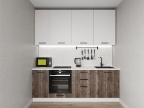 Кухонный гарнитур Старое Дерево 2200 h950 (Стол. 38мм) в Губахе - gubaha.mebel24.online | фото