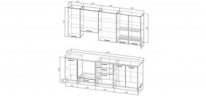 Кухонный гарнитур Старое Дерево 2400 h950 (Стол. 26мм) в Губахе - gubaha.mebel24.online | фото 2