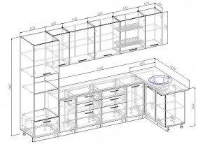 Кухонный гарнитур угловой Демо 3200х1400 (Стол. 26мм) в Губахе - gubaha.mebel24.online | фото 2