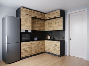 Кухонный гарнитур угловой Крафт 2200*1700 (Стол. 26мм) в Губахе - gubaha.mebel24.online | фото