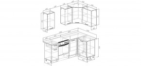 Кухонный гарнитур угловой Смоки 2000*1200 (Стол. 238 мм) в Губахе - gubaha.mebel24.online | фото 2